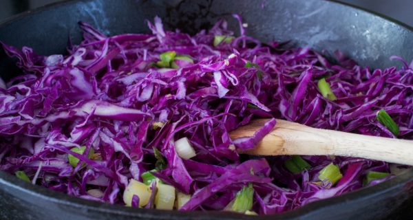 Rotkohl Pfanne